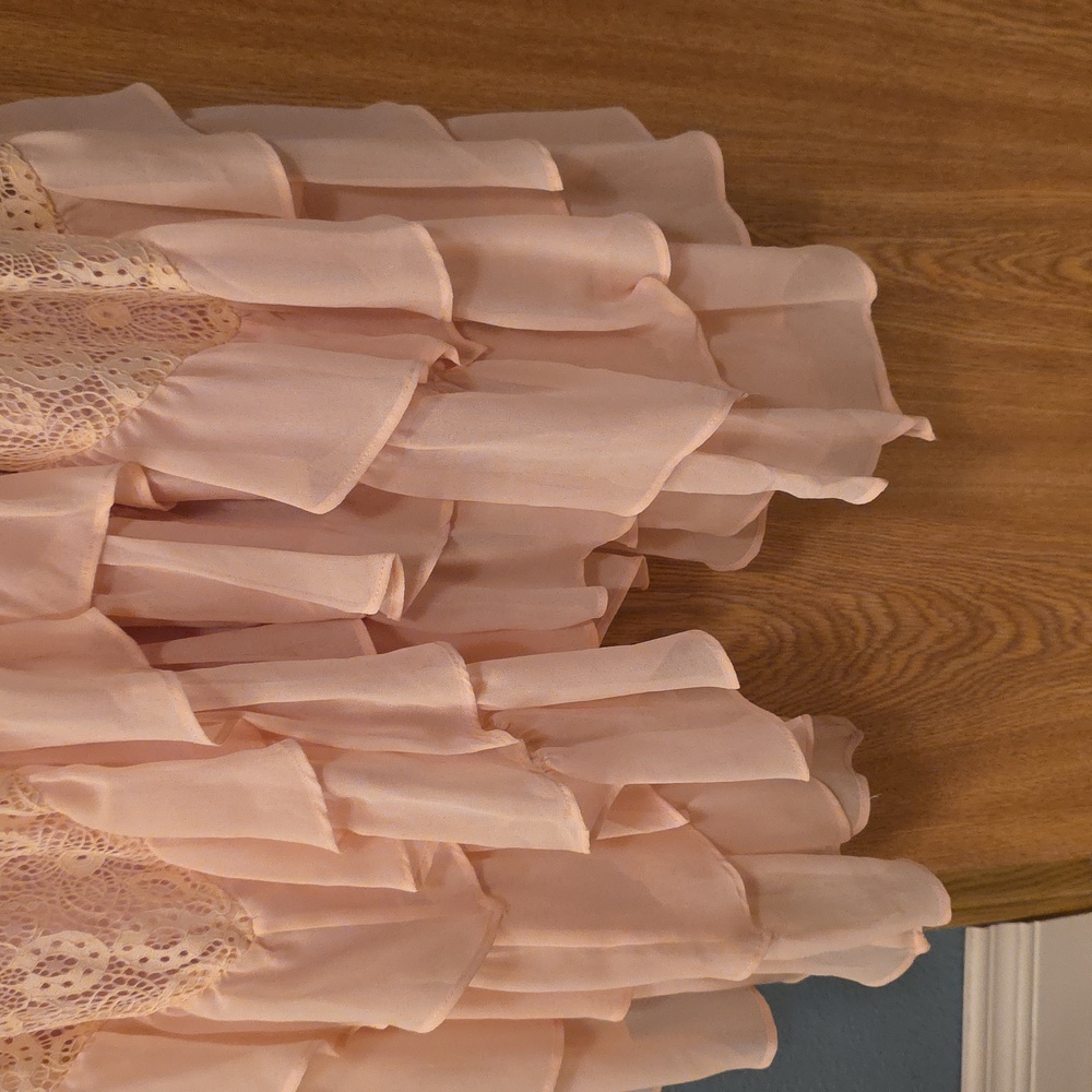Sundance Blush Lace High Low Dress - Picture 4 of 6